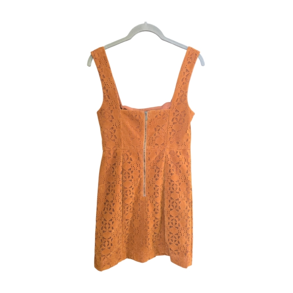 NWT Anthropologie Maeve Faux Suede Shift Dress Size 2 Copper Brown MSRP $170 - Picture 11 of 13